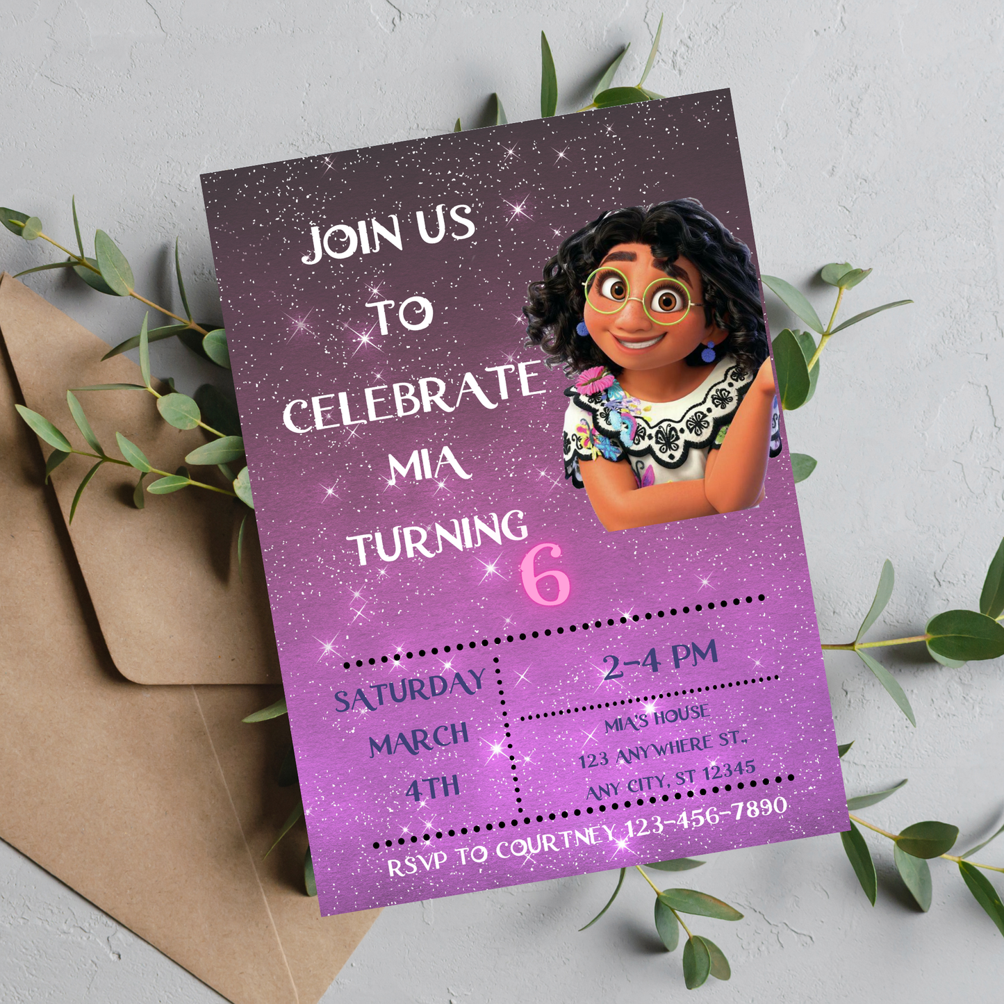 Encanto/ Mirabel Invite Template