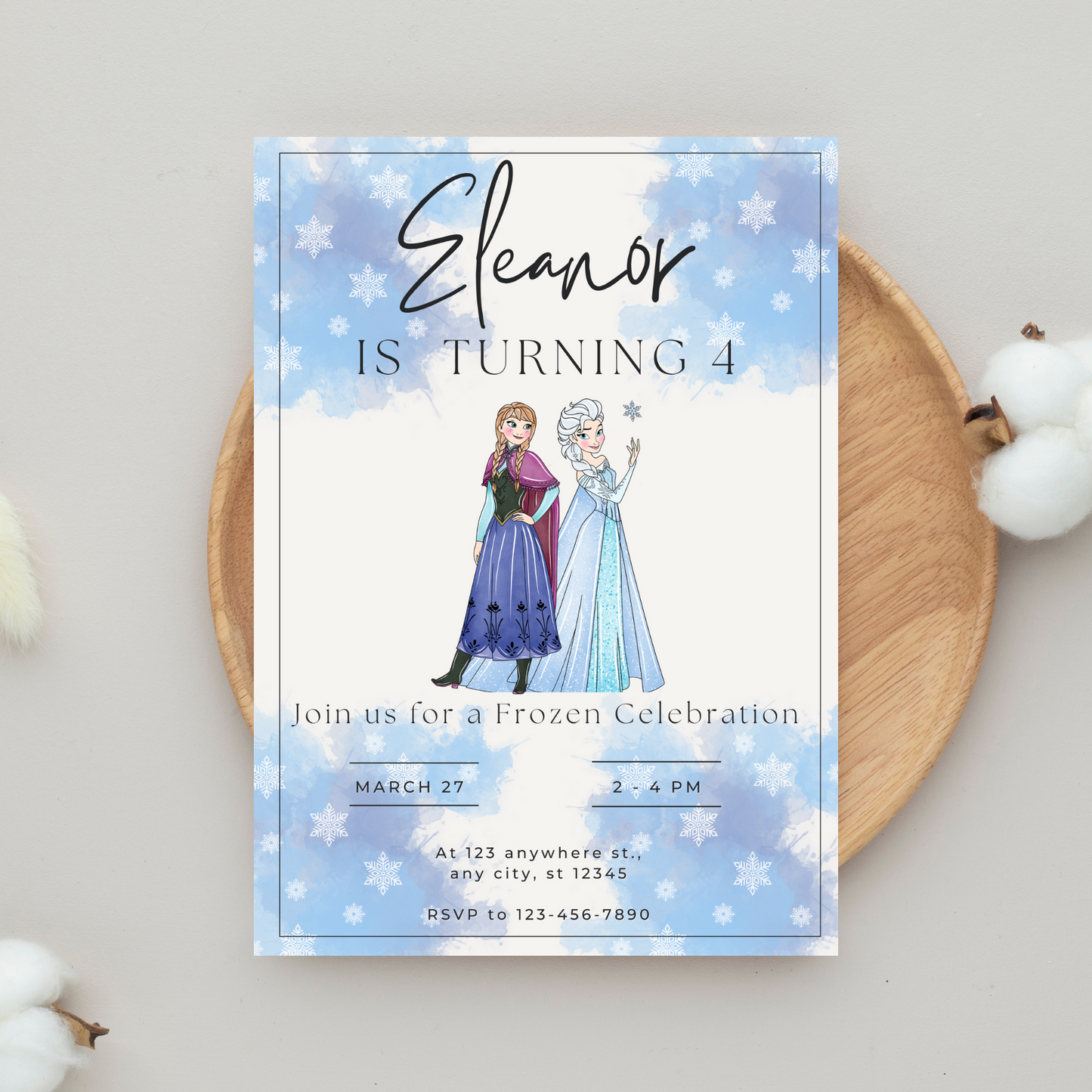 Adorable Frozen Invite Template