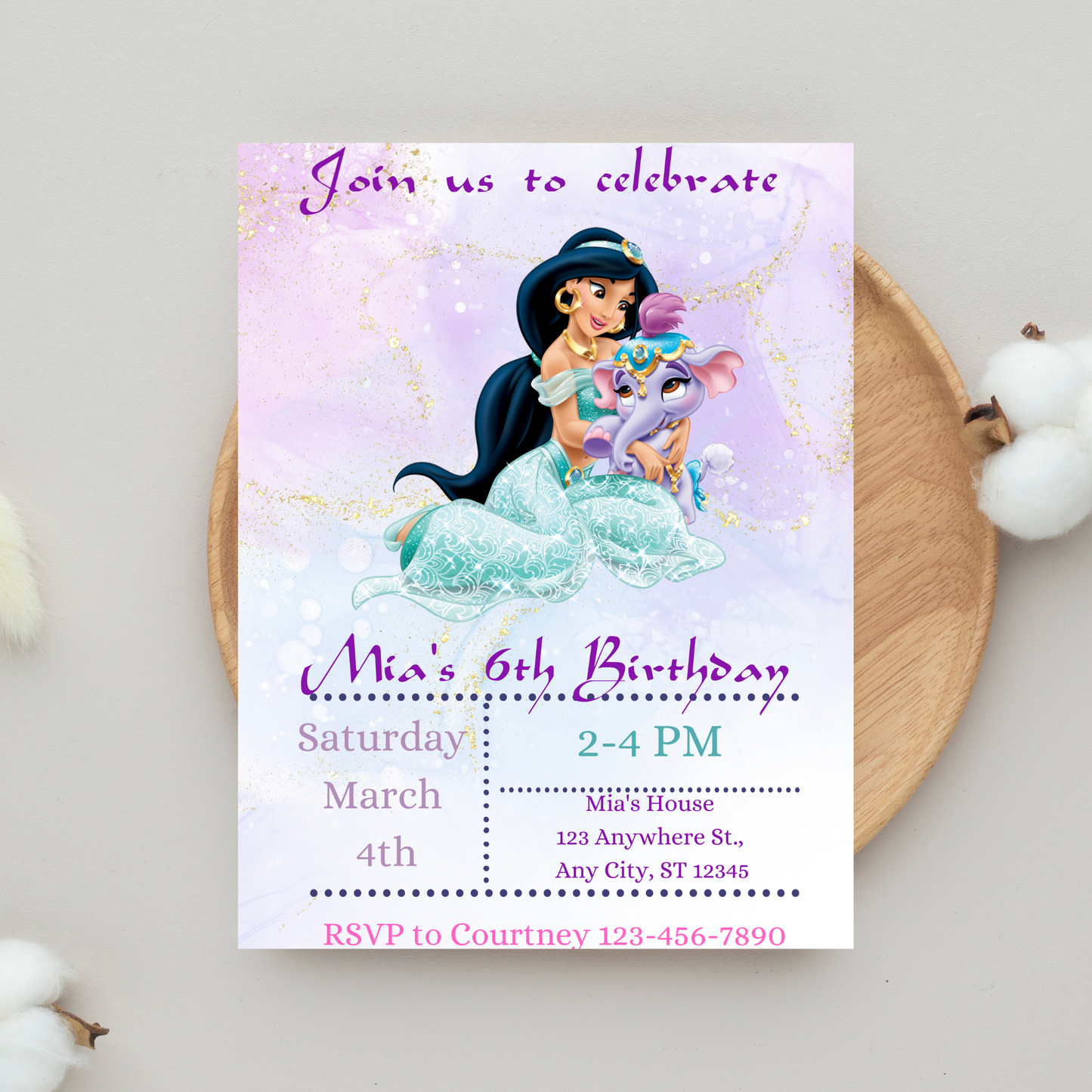 Jasmine  Invite Template