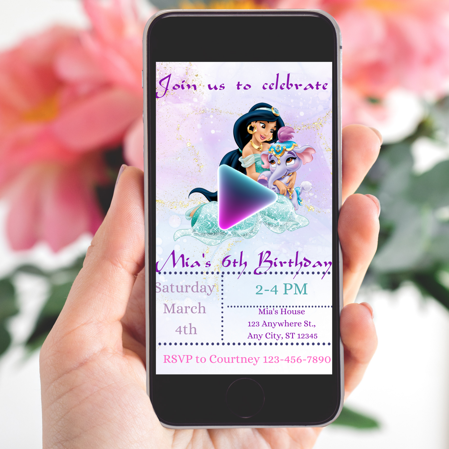 Jasmine  Invite Template