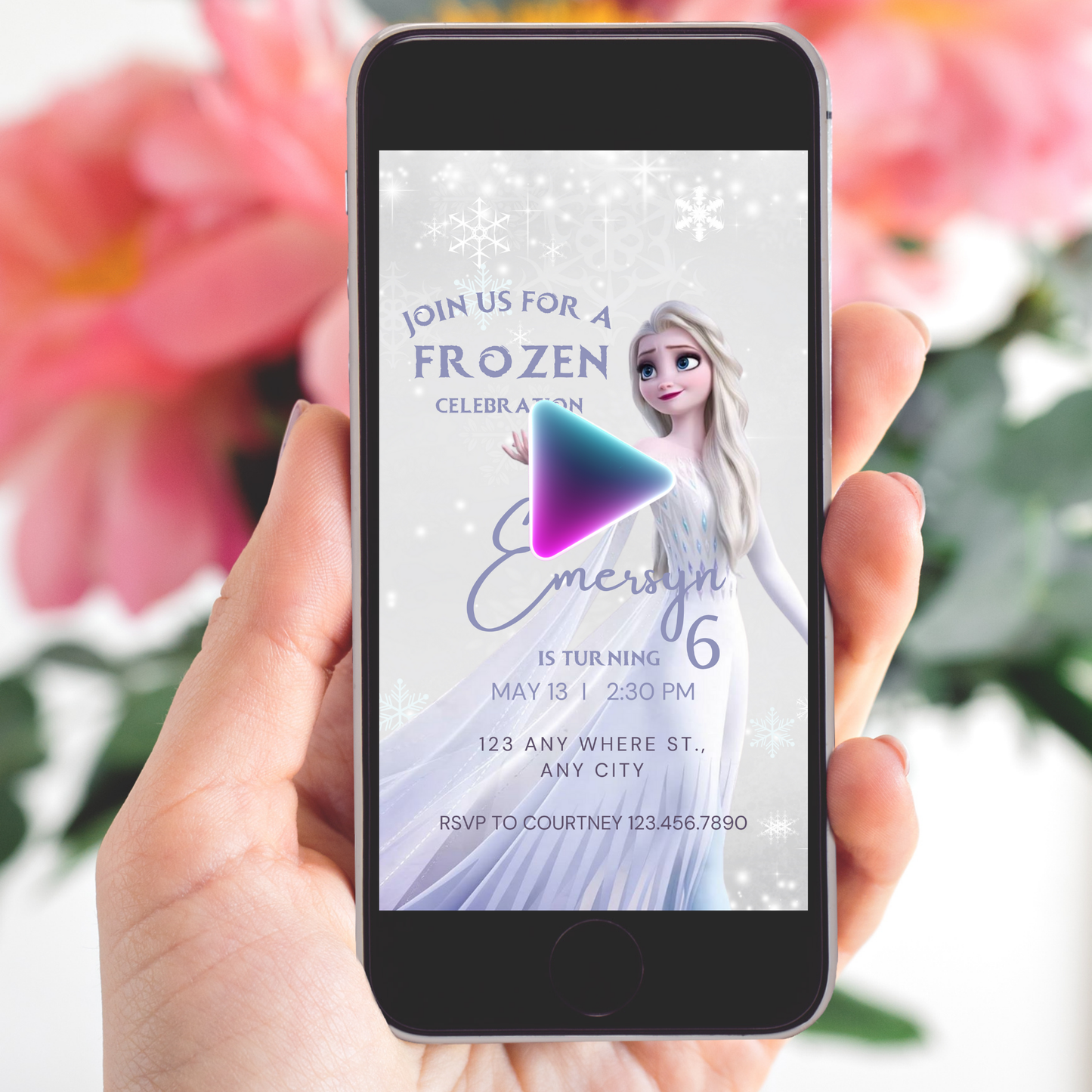 Adorable Frozen/ Elsa Invite Template