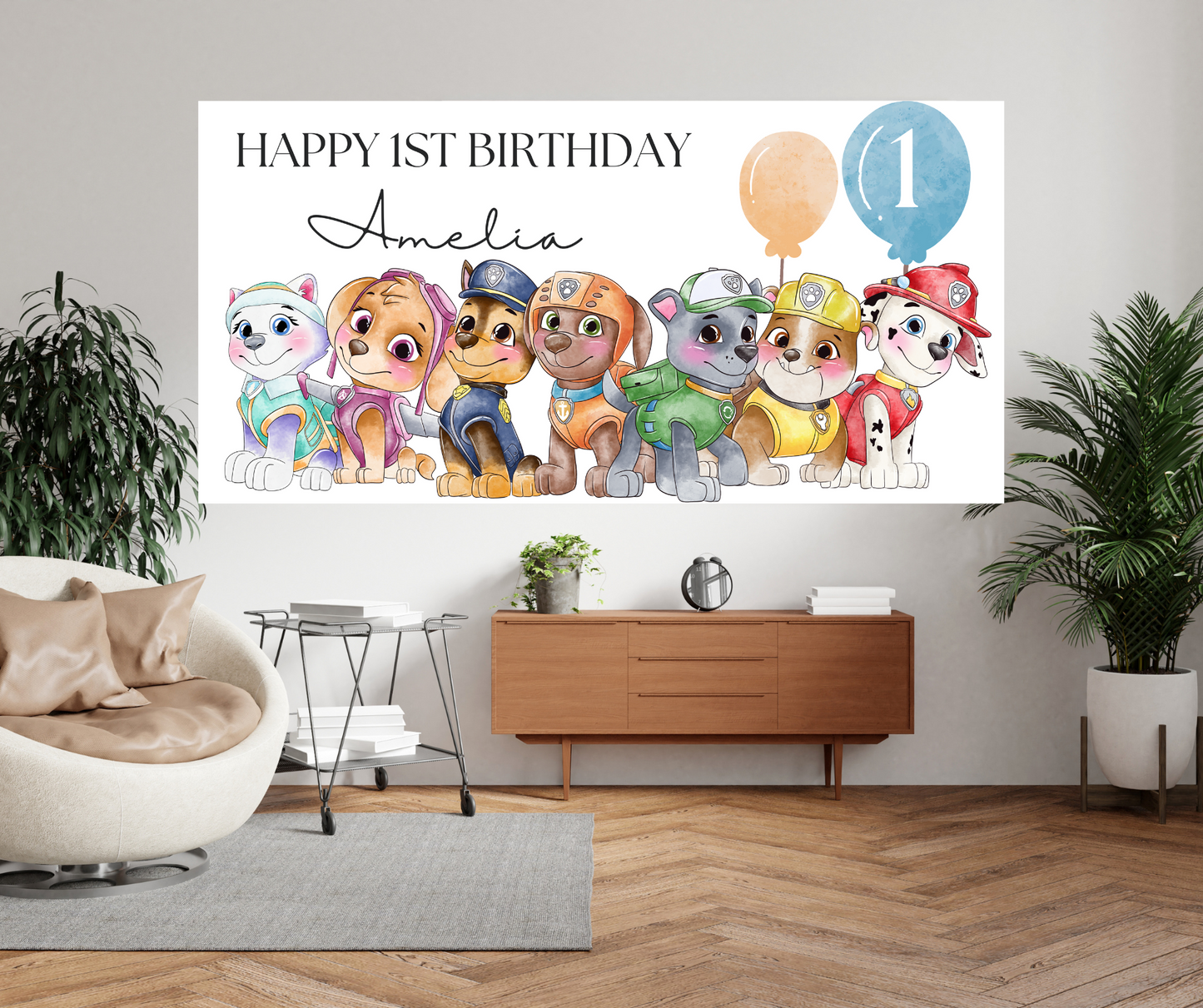 Paw Patrol Birthday Banner Template