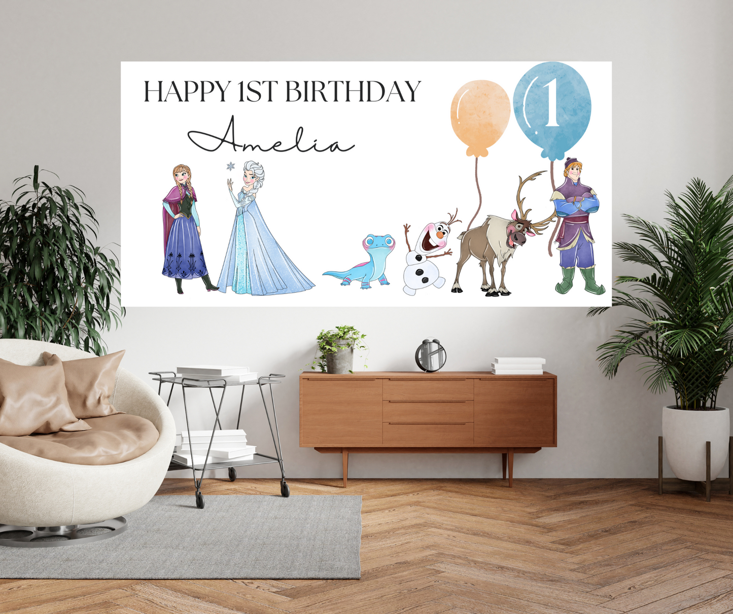 Frozen Birthday Banner Template