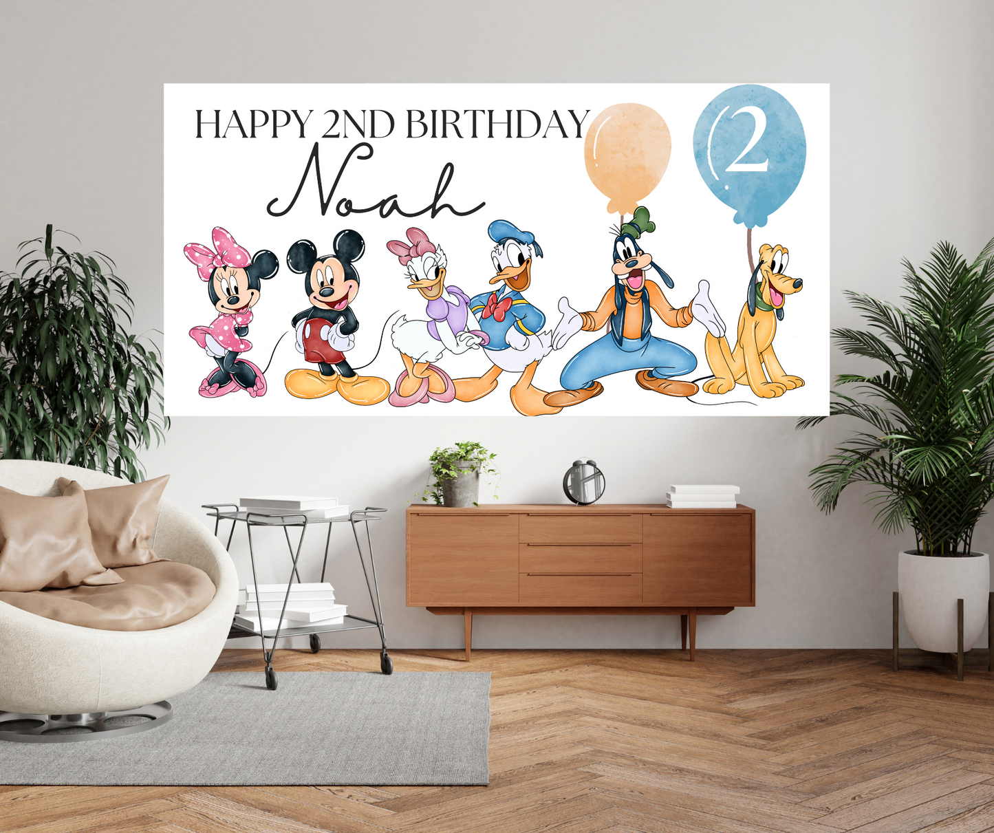 Mickey and Friends Birthday Banner Template