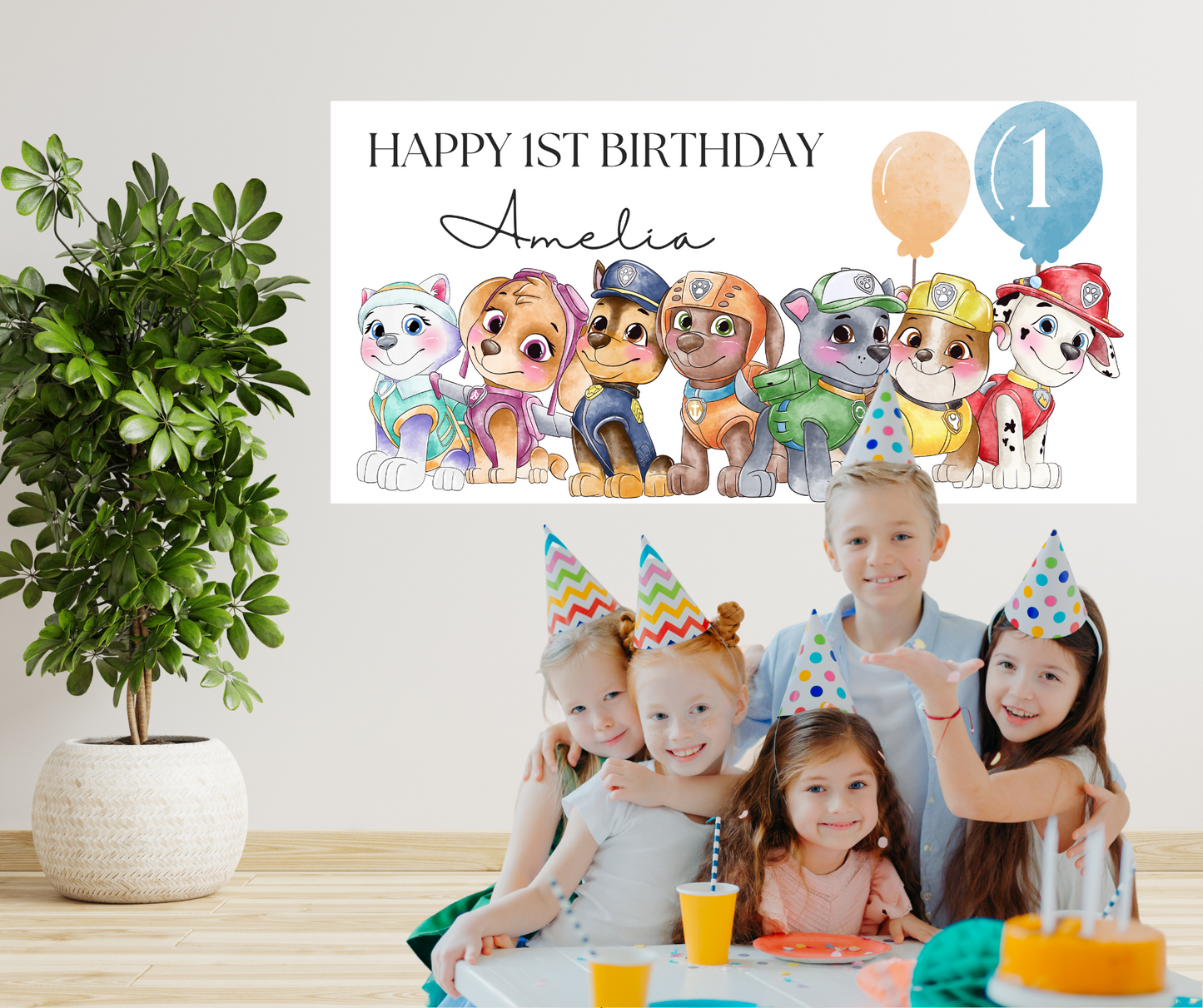 Paw Patrol Birthday Banner Template