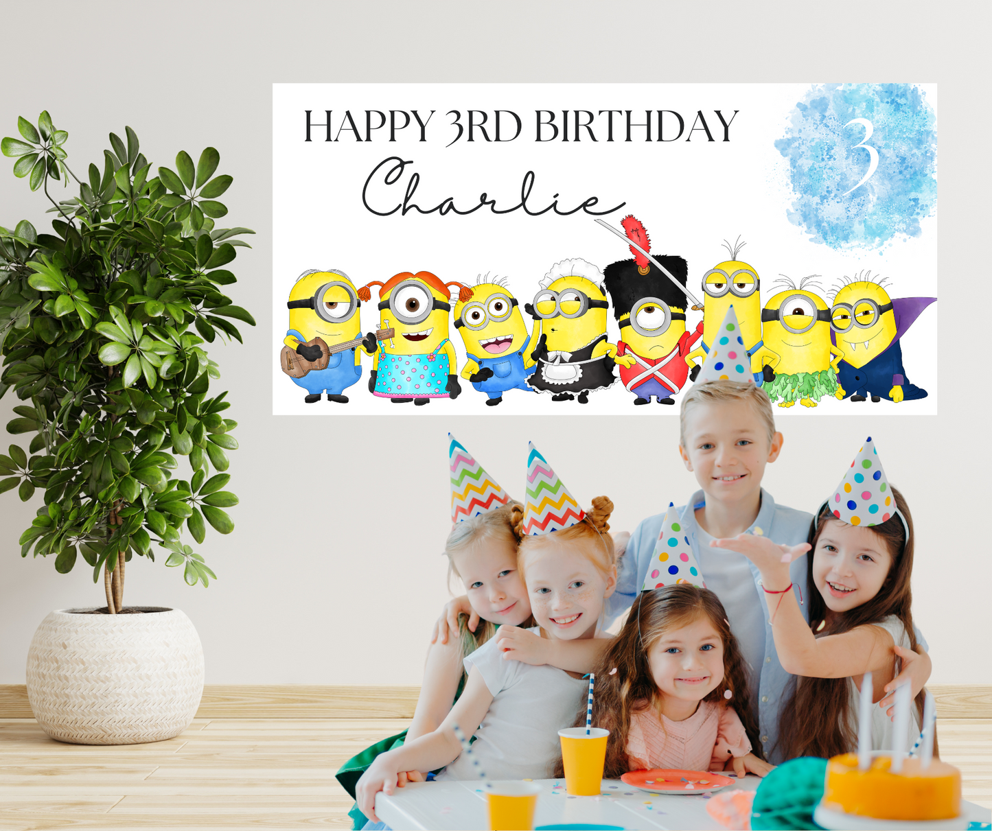 Minions Birthday Banner Template