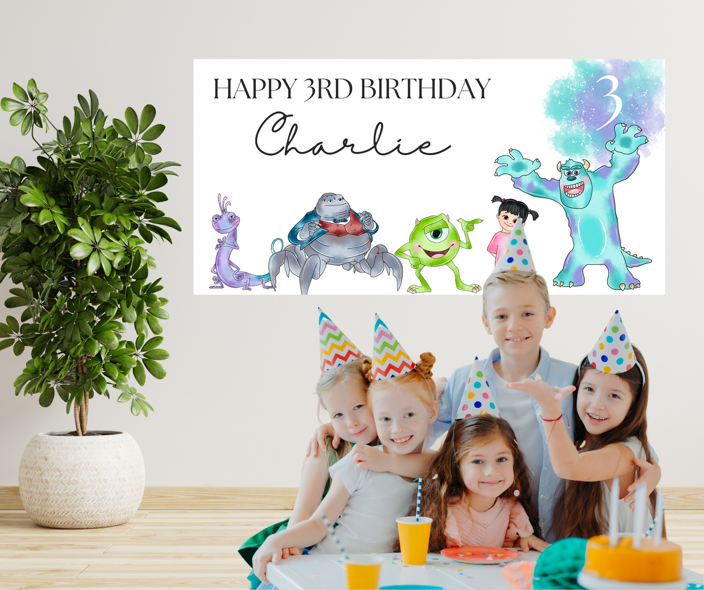 Monsters Inc Birthday Banner Template