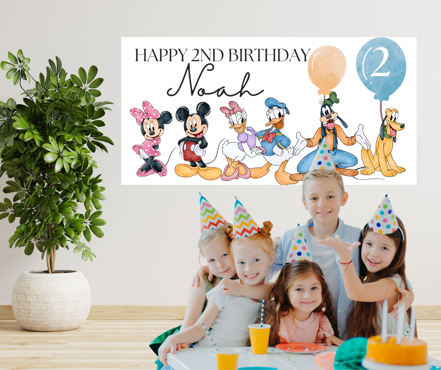 Mickey and Friends Birthday Banner Template