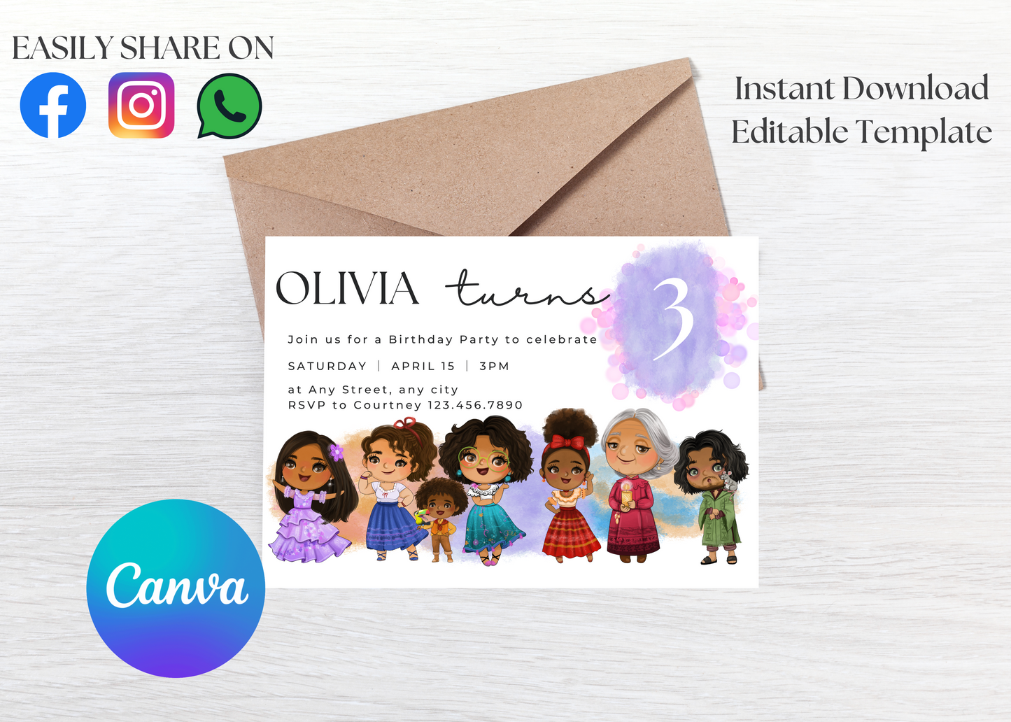 Adorable Encanto Invite Template