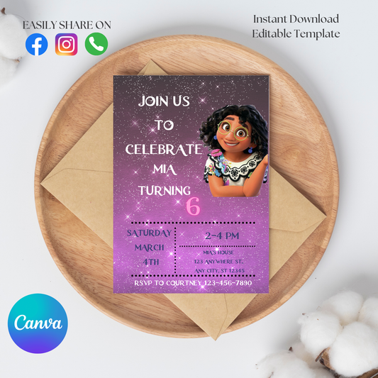 Encanto/ Mirabel Invite Template