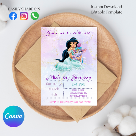 Jasmine  Invite Template